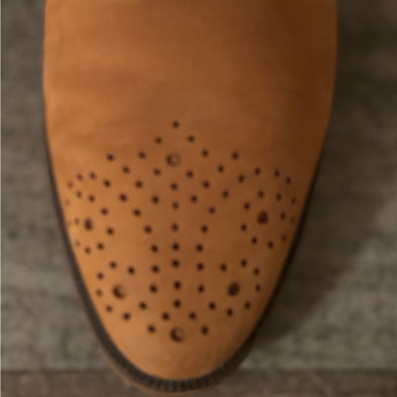 JOAN & DAVID WOMENS VINTAGE MONK STRAP BROGUE DETAILED SUEDE LIAFER SIZE 7.5 main image 4